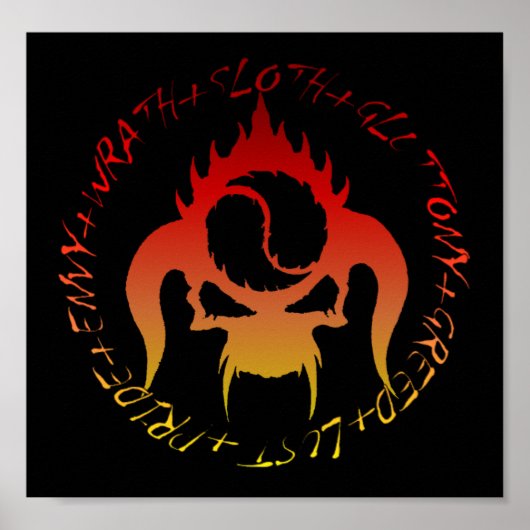 Zeven dodelijke zonden poster (Voorkant)