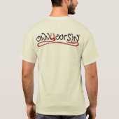 Zeven Doodzonde Woede Leuke Print Duivel T-shirt (Achterkant)
