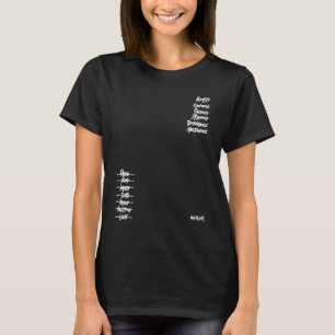 Zeven doodzonnen en zeven hemelse virtualisaties t-shirt