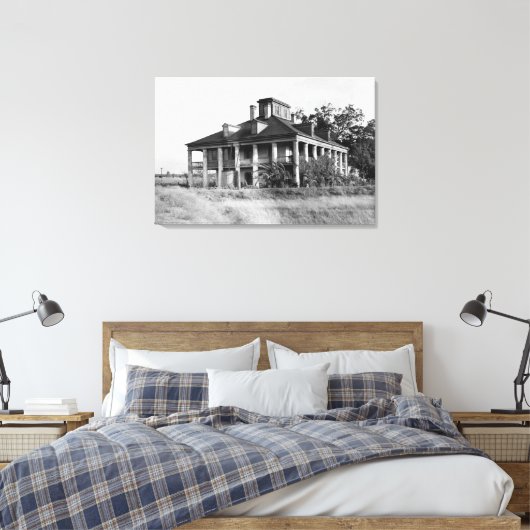 Zeven eiken plantage, Westwego LA Canvas (Insitu (Slaapkamer))