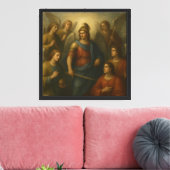 Zeven engelen canvas afdruk (Insitu (Woonkamer))