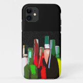 Zeven flessen wijn Case-Mate iPhone case (Achterkant)