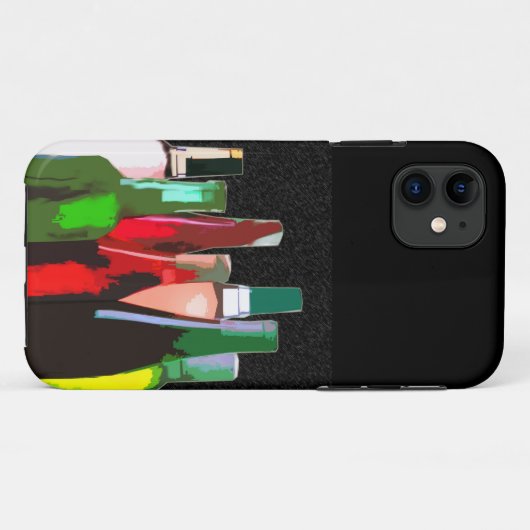 Zeven flessen wijn Case-Mate iPhone case (Achterkant (horizontaal))