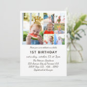 Zeven foto's Collage Prinses 1e Verjaardag Kaart (Staand voorkant)