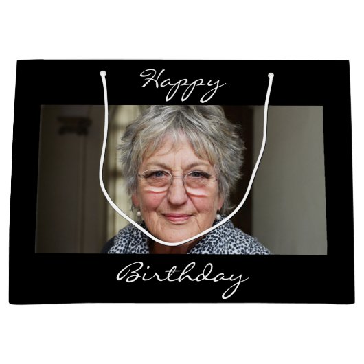 Zeven foto's met persoonlijke cadeautas (Voorkant)