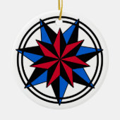 Zeven gekleurde Star-versiering Keramisch Ornament (Voorkant)