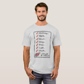 Zeven Geweldige zinnen T-shirt (Voorkant volledig)