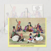 Zeven goden geluk Ukiyoe Briefkaart (Voorkant / Achterkant)