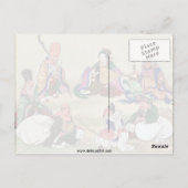 Zeven goden geluk Ukiyoe Briefkaart (Achterkant)