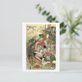 Zeven goden van Good Fortune Hokusai Fine Art Briefkaart (Staand voorkant)