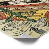 Zeven goden van Good Fortune Hokusai Fine Art Poster (Hoek)