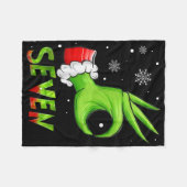 Zeven grappige 6 7 meme Sinterklaas Kerstmis Xmas Fleece Deken (Voorkant (Horizontaal))
