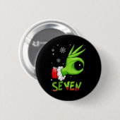 Zeven grappige 6 7 meme Sinterklaas Kerstmis Xmas  Ronde Button 5,7 Cm (Voorkant /achterkant)