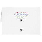 Zeven grillige Lady Friends wenskaarten (Achterkant Horizontaal)