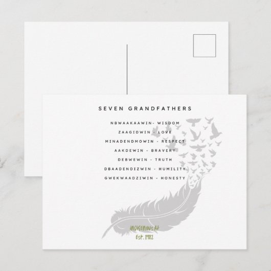 Zeven Grootvaders Briefkaart (Voorkant / Achterkant)