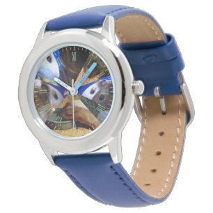 Zeven Guinee-Varkens, Kinder leder Watch Horloge