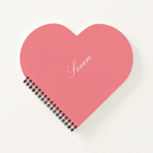 "Zeven" Heart Shaped Notebook Notitieboek