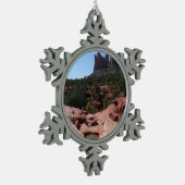 Zeven heilige pools in Sedona Arizona Tin Sneeuwvlok Ornament (Links)