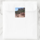 Zeven heilige pools in Sedona Arizona Vierkante Sticker (Tas)
