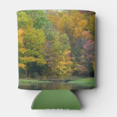 Zeven Herfst Bridge II Autumn Landschap Blikjeskoeler (Achterkant)