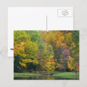 Zeven Herfst Bridge II Autumn Landschap Briefkaart (Voorkant / Achterkant)