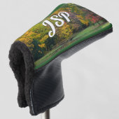 Zeven Herfst Bridge II Autumn Landschap Golfheadcover (3/4 voorkant)