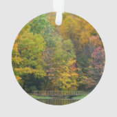 Zeven Herfst Bridge II Autumn Landschap Ornament (achterkant)
