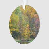 Zeven Herfst Bridge II Autumn Landschap Ornament (voorkant)