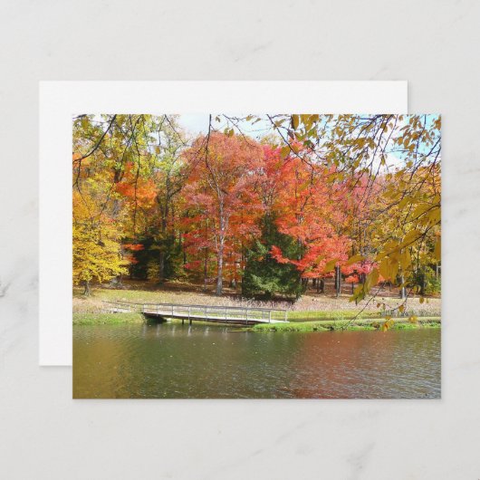 Zeven Herfst Bridge III Autumn Landschap (Voorkant / Achterkant)
