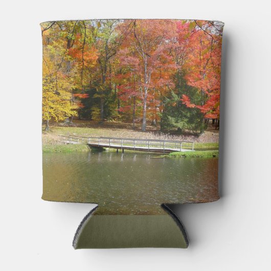 Zeven Herfst Bridge III Autumn Landschap Blikjeskoeler (Voorkant)