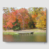 Zeven Herfst Bridge III Autumn Landschap Gastenboek (Achterkant)