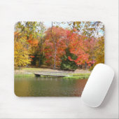 Zeven Herfst Bridge III Autumn Landschap Muismat (Met muis)