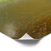 Zeven Herfst Bridge III Autumn Landschap Perfect Poster (Hoek)