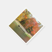 Zeven Herfst Bridge III Autumn Landschap Servetten (Hoek)