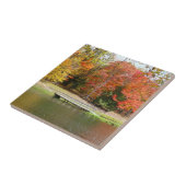 Zeven Herfst Bridge III Autumn Landschap Tegeltje (Zijkant)