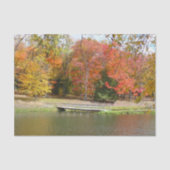 Zeven Herfst Bridge III Autumn Landschap Tissuepapier (Voorkant)