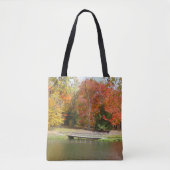 Zeven Herfst Bridge III Autumn Landschap Tote Bag (Voorkant)