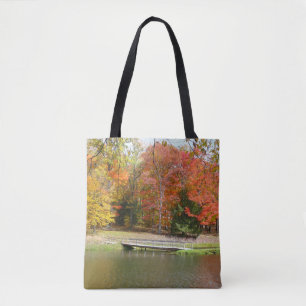 Zeven Herfst Bridge III Autumn Landschap Tote Bag