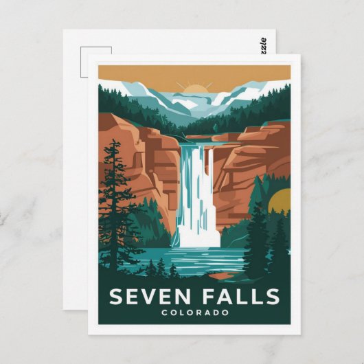 Zeven herfsten Colorado Briefkaart (Voorkant / Achterkant)