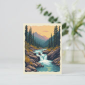 Zeven Herfsten Colorado Retro Briefkaart (Staand voorkant)