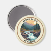 Zeven Herfsten Colorado Retro Magneet (Voorkant / Achterkant)