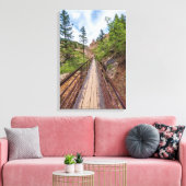 Zeven Herfsten Walkway Bridge Canvas Print (Insitu (Woonkamer))