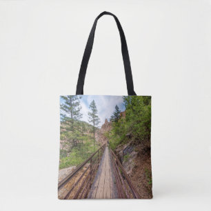 Zeven Herfsten Walkway Bridge Canvas tas