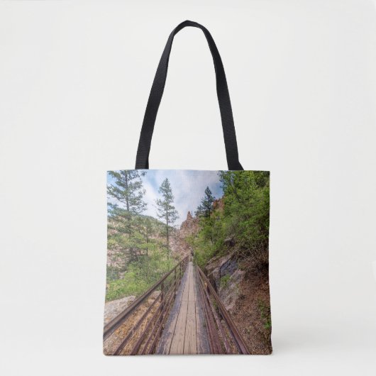 Zeven Herfsten Walkway Bridge Canvas tas (Voorkant)