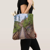 Zeven Herfsten Walkway Bridge Canvas tas (Dichtbij)