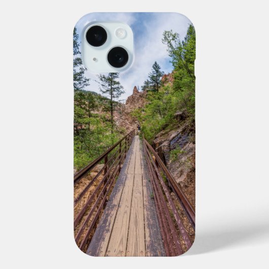 Zeven Herfsten Walkway Bridge iPhone Case (Achterkant)