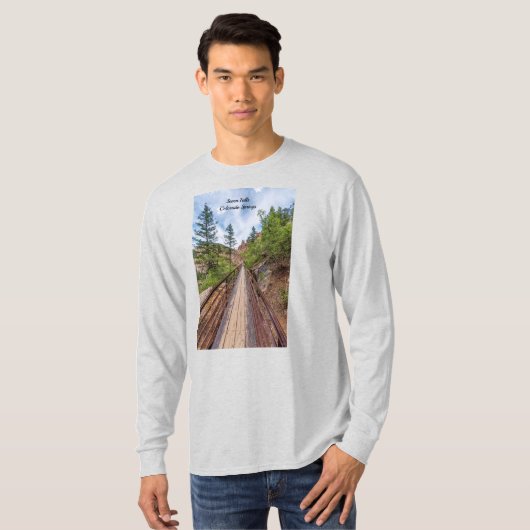 Zeven Herfsten Walkway Bridge Mannen Shirt (Voorkant volledig)