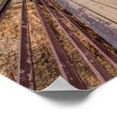 Zeven Herfsten Walkway Bridge Poster (Hoek)