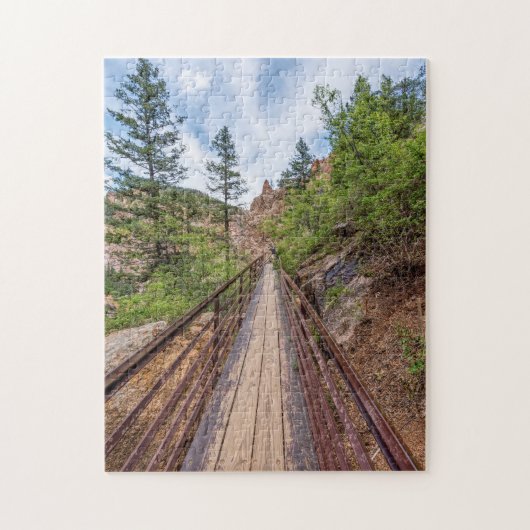 Zeven Herfsten Walkway Bridge Puzzel (Verticaal)