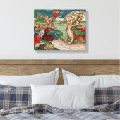 Zeven hoofdslang uit het Boek van Canvas Afdruk (Insitu (Slaapkamer))